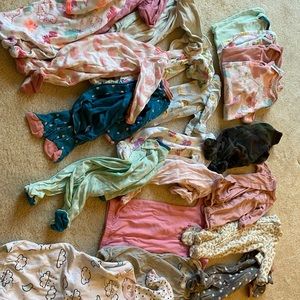 Baby girl pajamas size newborn to 3 months